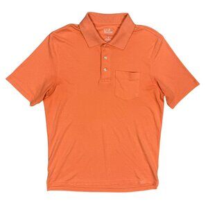 Croft & Barrow Extra Soft Polo Shirt Stretch Short Sleeve Orange Medium